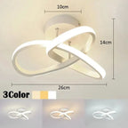LED Ceiling Light | Geometric Flush-Mount Design | 3 Selectable Light Tones