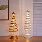 Tabletop LED Christmas Tree | Spiral Design with Star Top | 33 cm