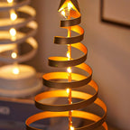 Tabletop LED Christmas Tree | Spiral Design with Star Top | 33 cm
