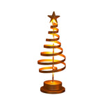 Tabletop LED Christmas Tree | Spiral Design with Star Top | 33 cm