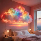 LED Cloud Light | Soft RGB Gradient & App-Controlled | 200 cm Width