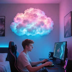 LED Cloud Light | Soft RGB Gradient & App-Controlled | 200 cm Width