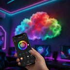 LED Cloud Light | Soft RGB Gradient & App-Controlled | 200 cm Width