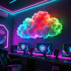 LED Cloud Light | Soft RGB Gradient & App-Controlled | 200 cm Width