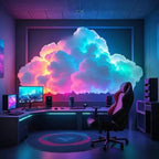 LED Cloud Light | Soft RGB Gradient & App-Controlled | 200 cm Width