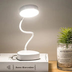 LED Desk Lamp | Adjustable Gooseneck & USB-Rechargeable