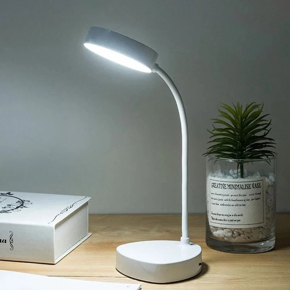 LED Desk Lamp | Adjustable Gooseneck & USB-Rechargeable