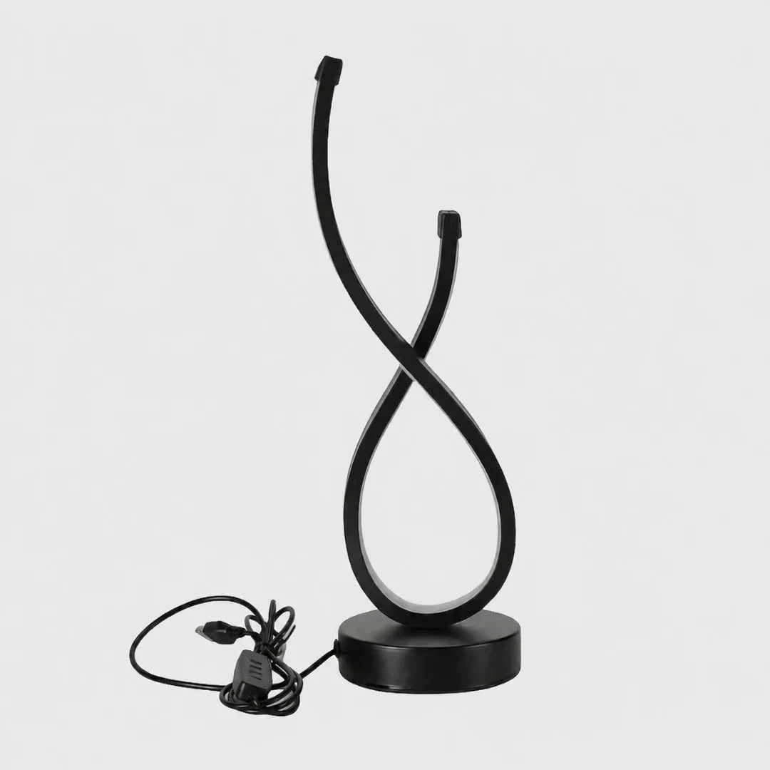LED Desk Lamp | Sculpted Infinity Loop & 3 Light Settings