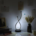 LED Desk Lamp | Sculpted Infinity Loop & 3 Light Settings