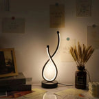 LED Desk Lamp | Sculpted Infinity Loop & 3 Light Settings