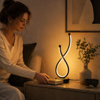 LED Desk Lamp | Sculpted Infinity Loop & 3 Light Settings