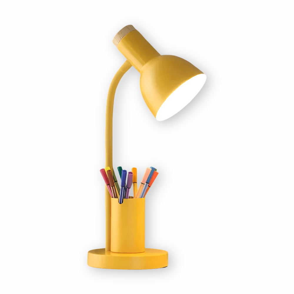 LED Desk Lamp | Eye-Friendly Adjustable Light | Integrated Pen Holder