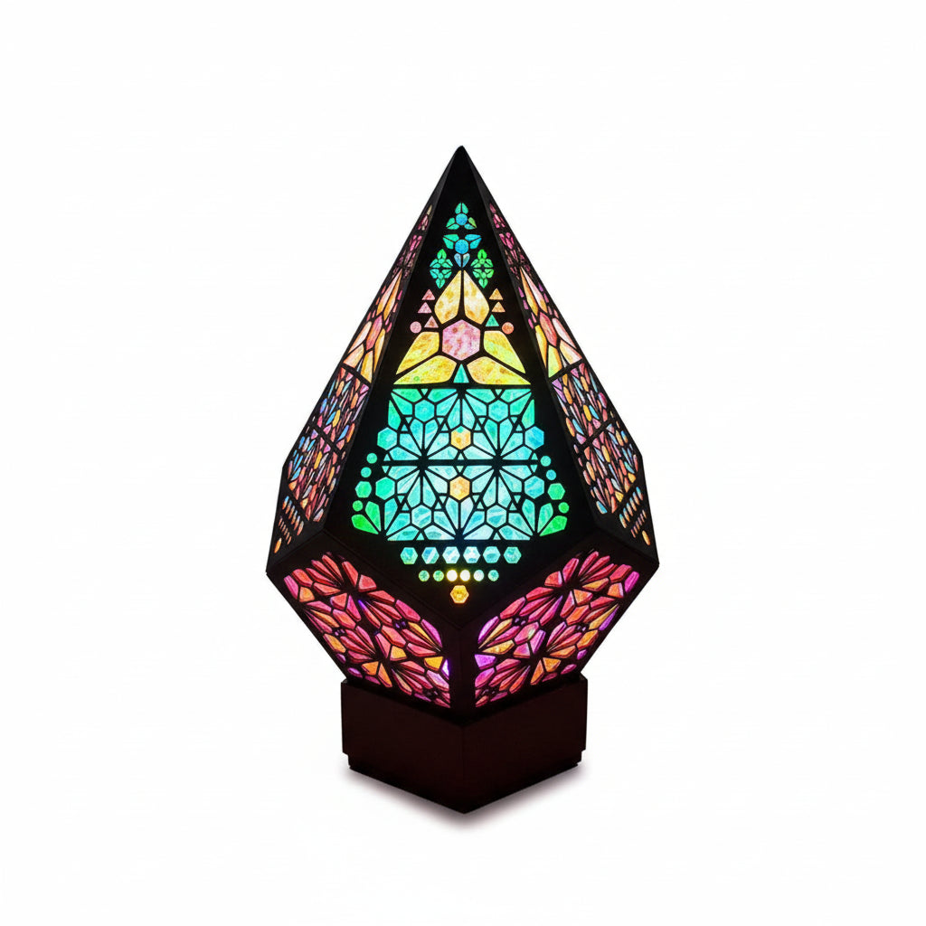 LED Floor Lamp | Boho Starry Sky Projection & USB-Powered