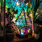 LED Floor Lamp | Boho Starry Sky Projection & USB-Powered