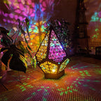 LED Floor Lamp | Boho Starry Sky Projection & USB-Powered