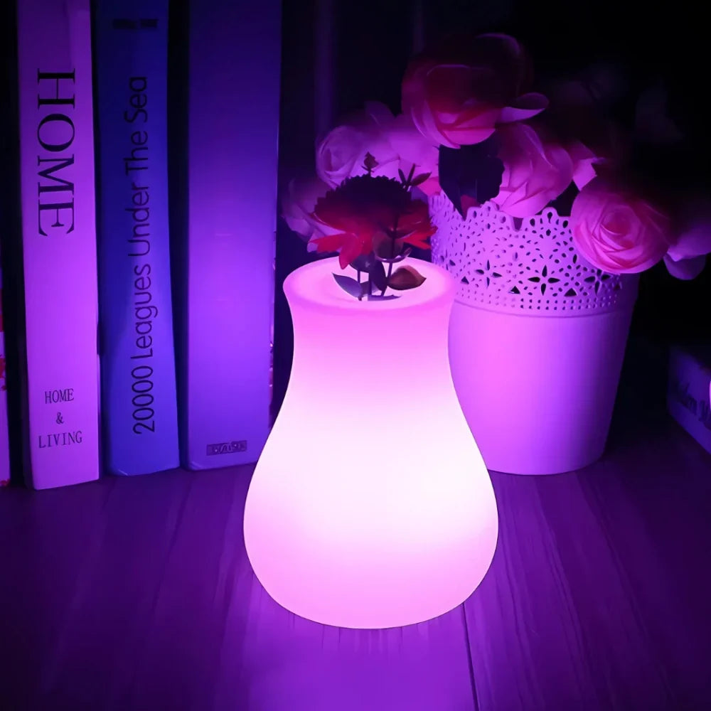LED Flower Vase | USB Rechargeable IP65 Waterproof & 16-Colour Remote