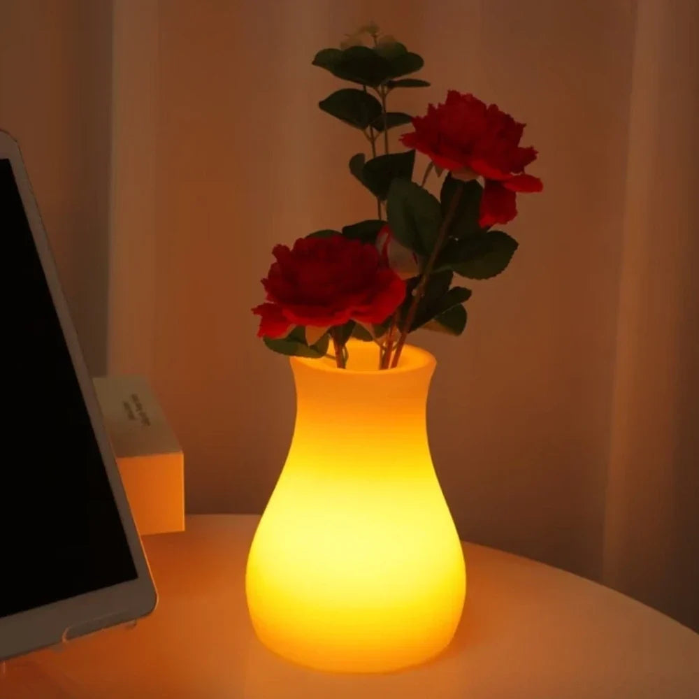 LED Flower Vase | USB Rechargeable IP65 Waterproof & 16-Colour Remote
