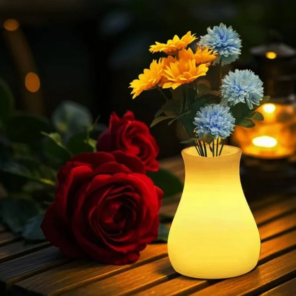 LED Flower Vase | USB Rechargeable IP65 Waterproof & 16-Colour Remote