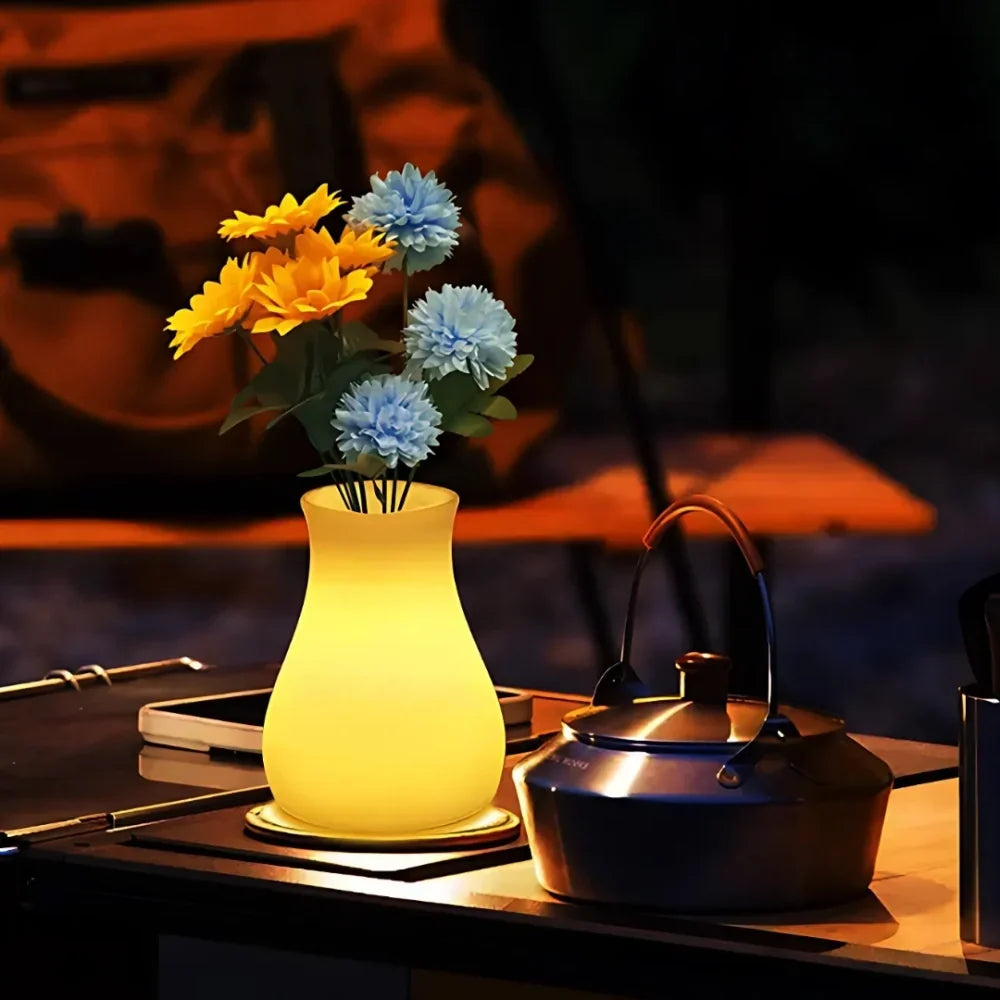 LED Flower Vase | USB Rechargeable IP65 Waterproof & 16-Colour Remote