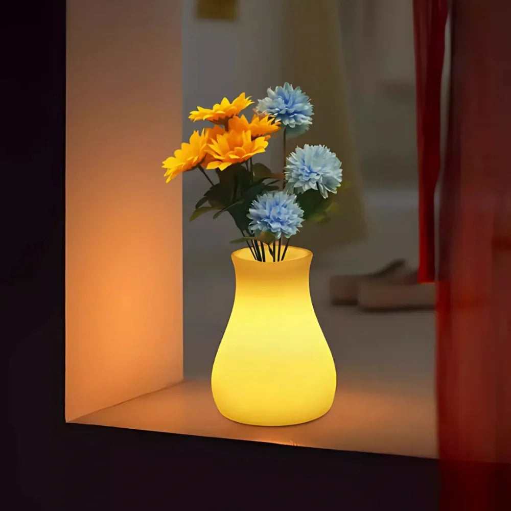 LED Flower Vase | USB Rechargeable IP65 Waterproof & 16-Colour Remote