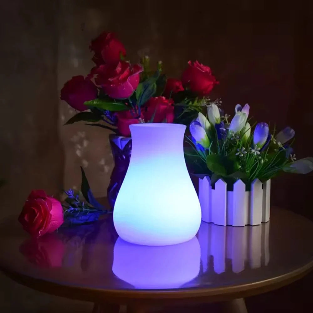 LED Flower Vase | USB Rechargeable IP65 Waterproof & 16-Colour Remote