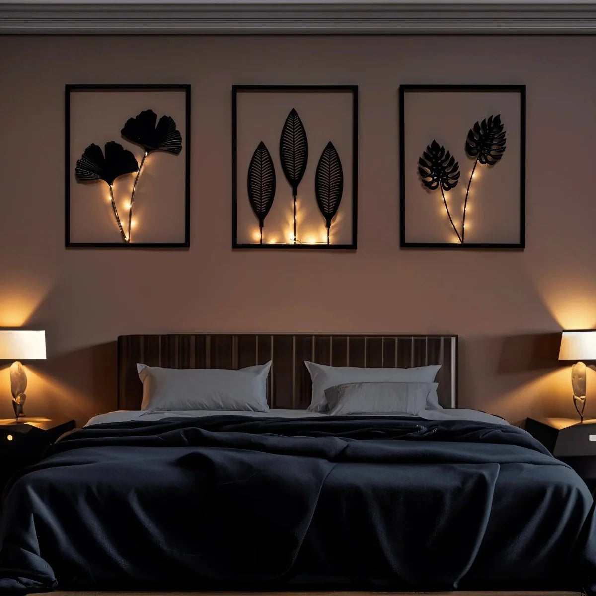 LED Frame Lamp Set | Color-Changing Ambient & Battery-Powered | Set of 3