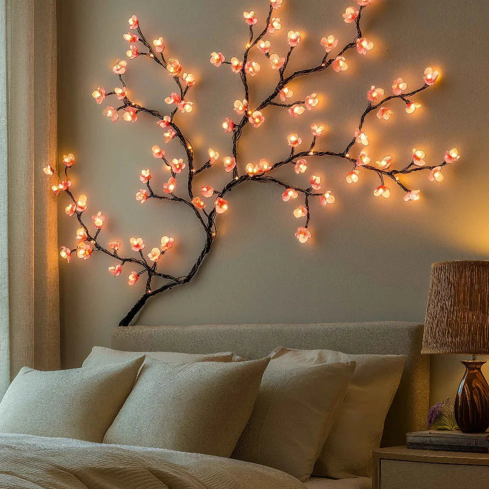 LED Branch Light | Blossom Flower Design & USB-Powered | 96 LEDs