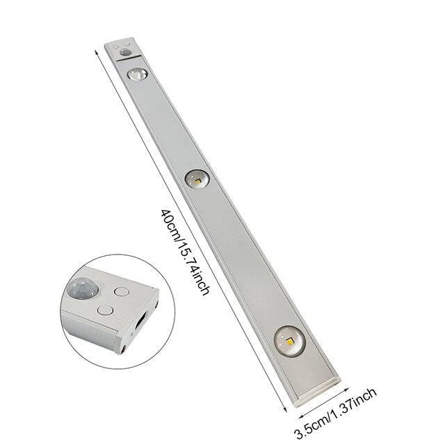 LED Motion Sensor Light | USB-C Rechargeable & Dimmable | Magnetic & Adhesive Mount