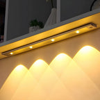 LED Motion Sensor Light | USB-C Rechargeable & Dimmable | Magnetic & Adhesive Mount