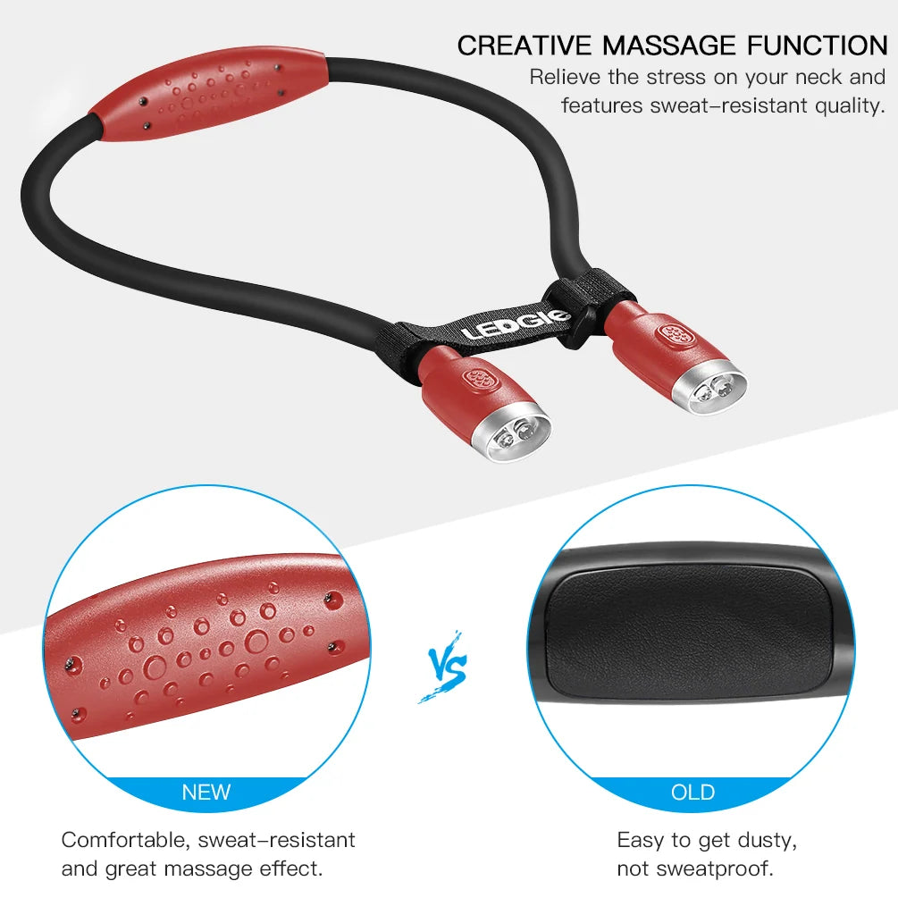 LED Neck Light | Flexible Arms & Rechargeable | Hands-Free