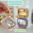 LED Night Light | TV Painting Design & Rechargeable | Up to 120 Min
