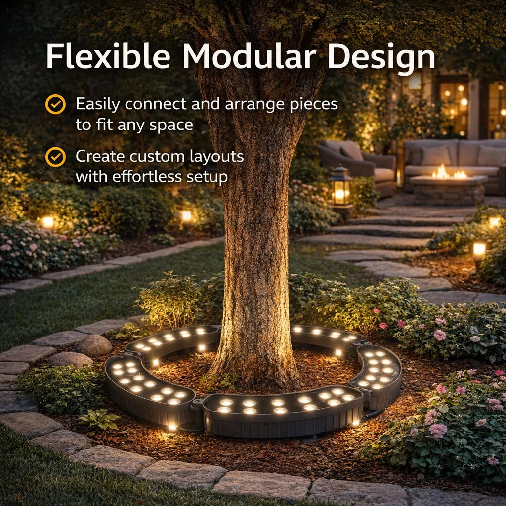 LED Ring Light | 360° Warm White & Weather-Resistant | 30 cm Diameter