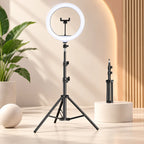 LED Ring Light | USB-Powered Adjustable Tripod & Phone Holder