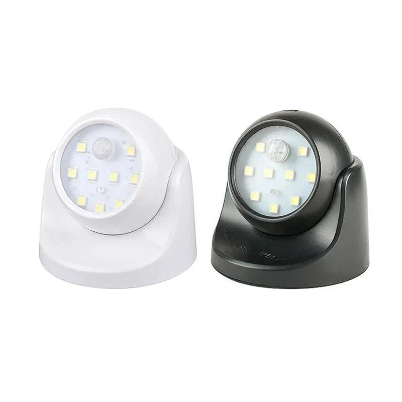 LED Spotlight | Motion-Activated & 360° Adjustable | Battery-Powered