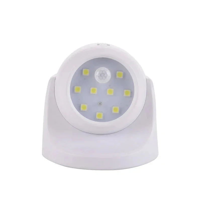 LED Spotlight | Motion-Activated & 360° Adjustable | Battery-Powered