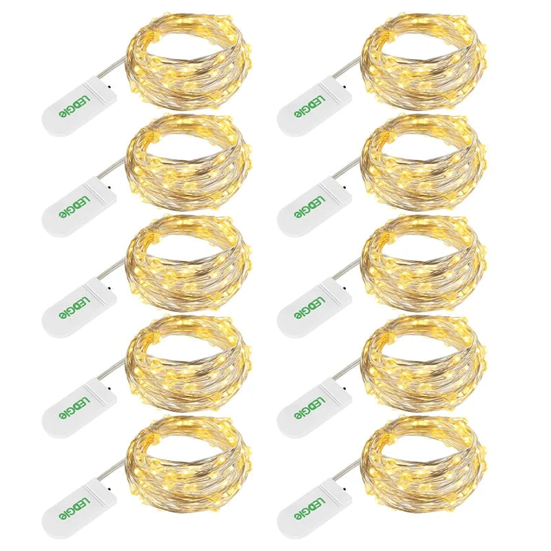 LED String Lights | Flexible Copper Wire & Waterproof | 1.2 M