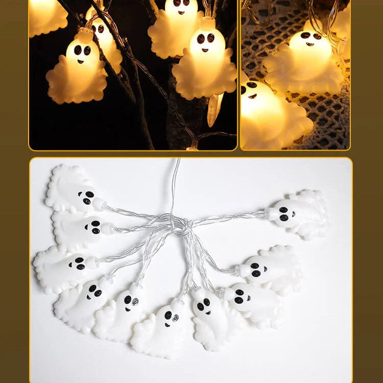 LED String Lights | Ghost Shades & Battery/USB Powered | Choice Of 3 Lengths