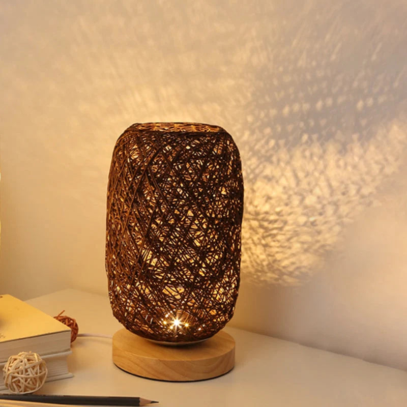 LED Table Lamp | Rechargeable USB & Wooden Base