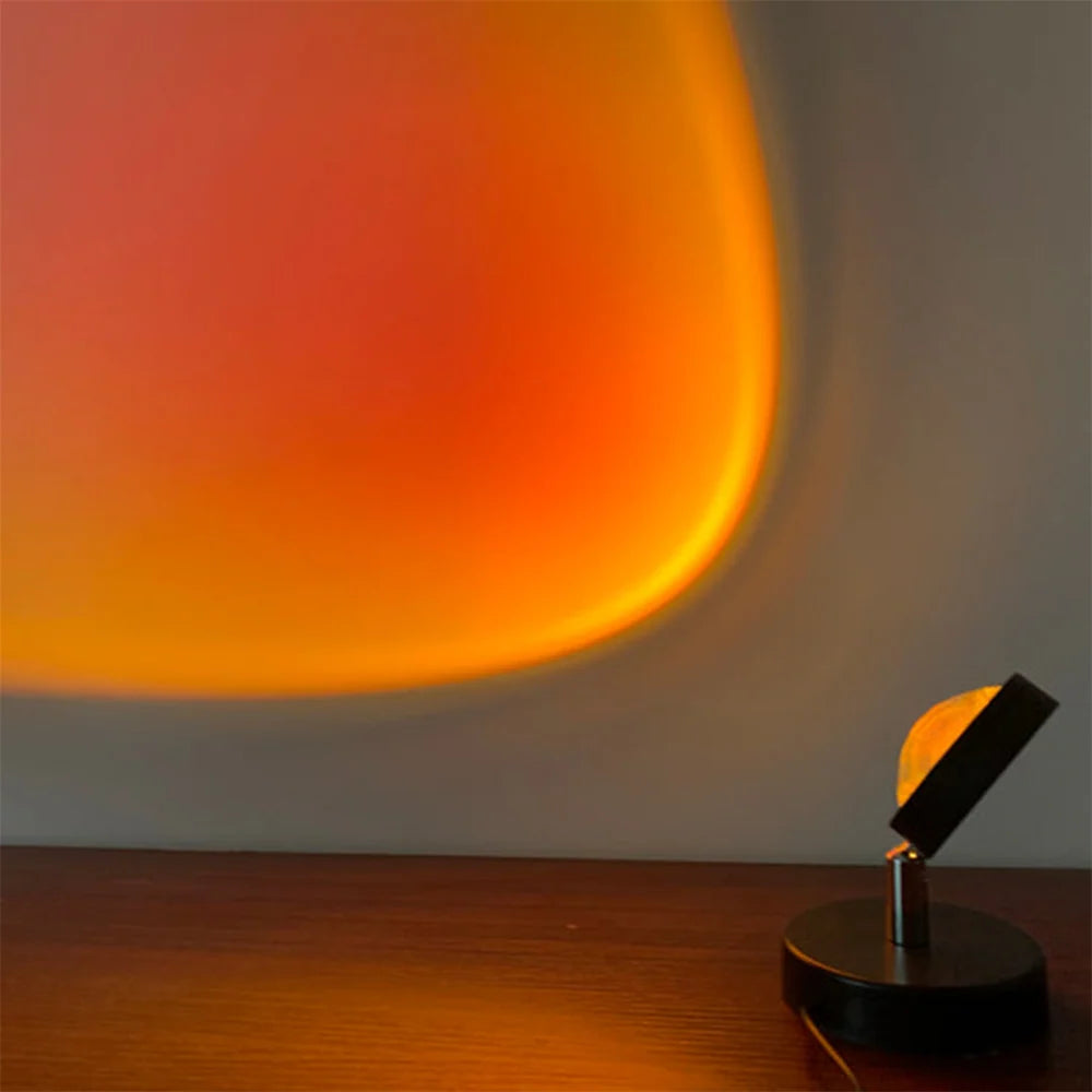 LED Table Lamp | Vintage Sunset Effect & USB Powered