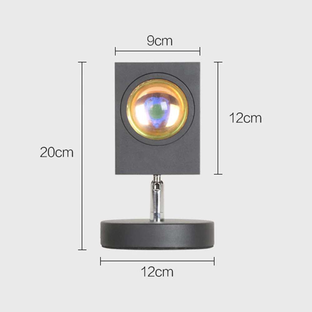 LED Table Lamp | Vintage Sunset Effect & USB Powered
