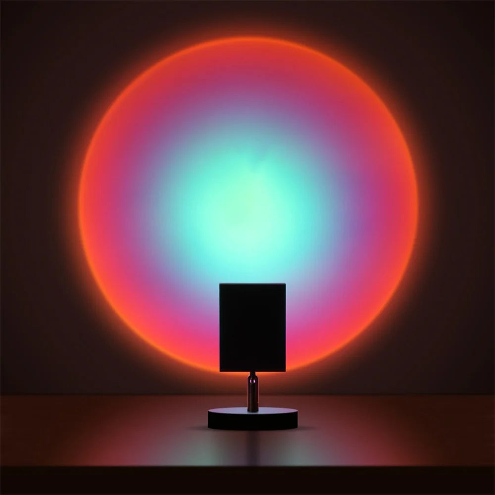 LED Table Lamp | Vintage Sunset Effect & USB Powered