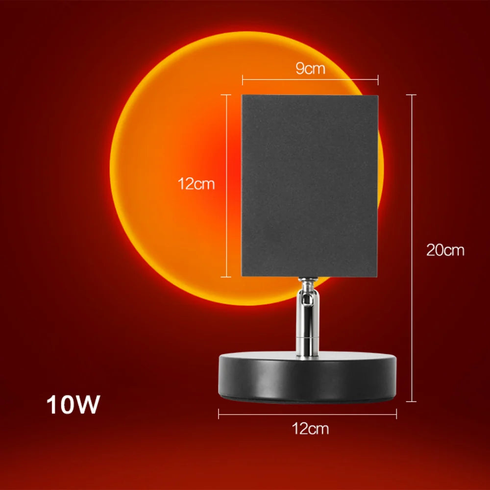 LED Table Lamp | Vintage Sunset Effect & USB Powered