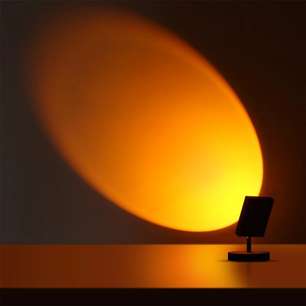 LED Table Lamp | Vintage Sunset Effect & USB Powered