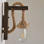 LED Wall Lamp | Rectangular Wood Frame | Walnut Finish