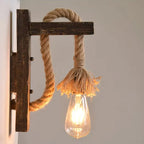 LED Wall Lamp | Rectangular Wood Frame | Walnut Finish