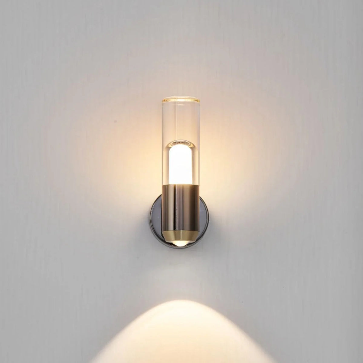 LED Wall Light | Crystal & Gold Accent | Integrated 10W LED