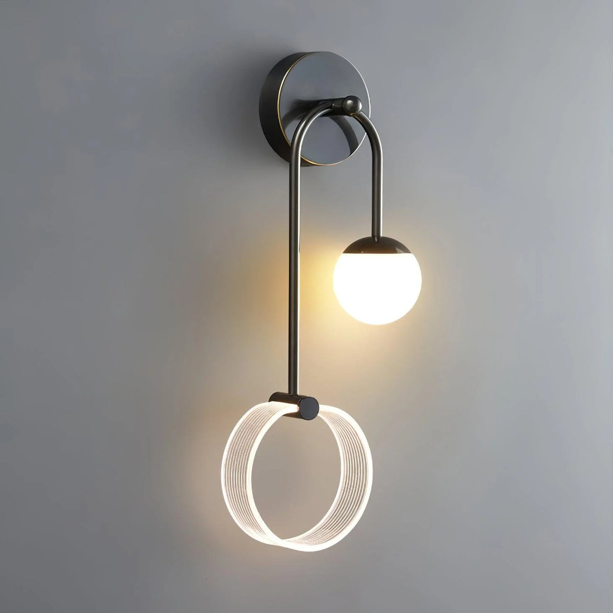 LED Wall Light | Tri-Color LED & Brass Finish | 54 cm High
