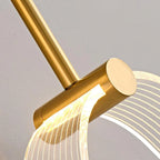 LED Wall Light | Tri-Color LED & Brass Finish | 54 cm High