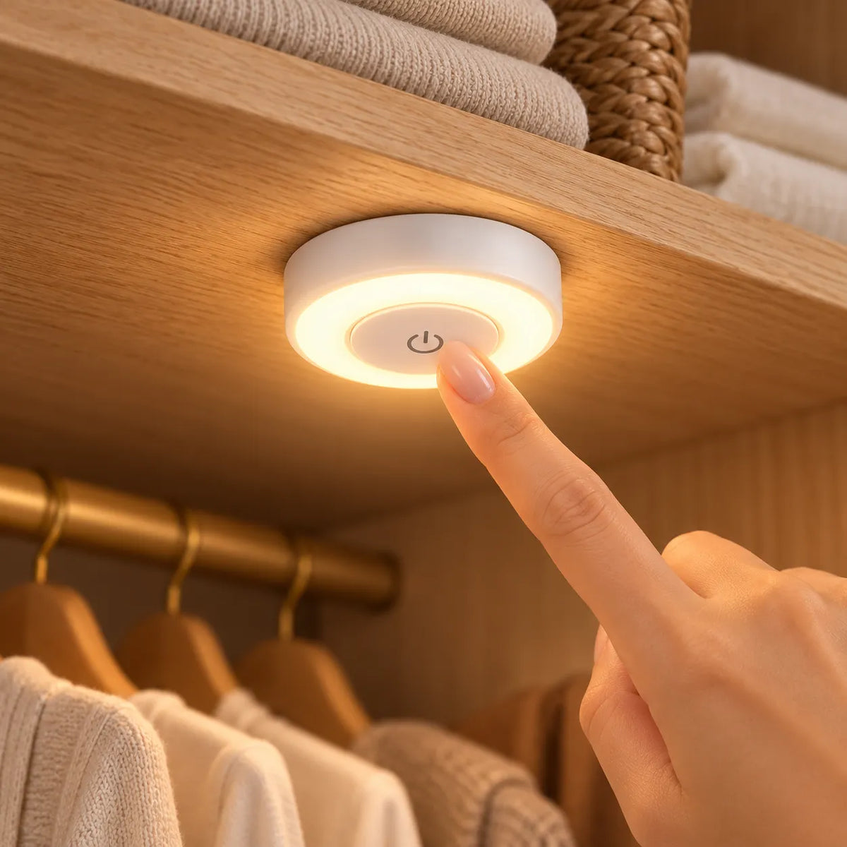 LED Wall Light | USB Rechargeable & Touch Dimmable | Magnetic Adhesive Mount