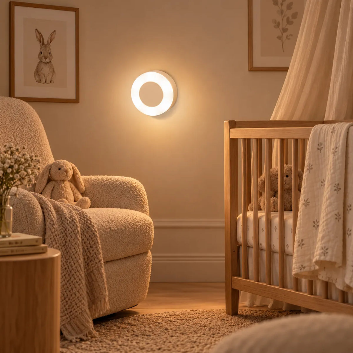 LED Wall Light | USB Rechargeable & Touch Dimmable | Magnetic Adhesive Mount